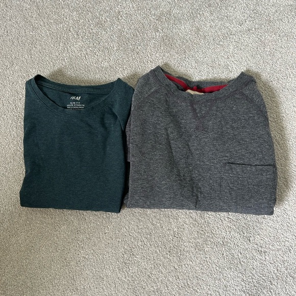 Wind River Other - H&M Teal shirt and Wind River Charcoal Gray Long Sleeve Shirt